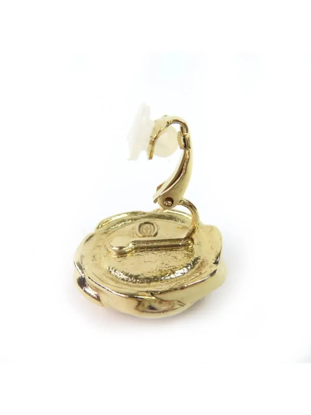 Chanel Cc Logo Clip-On Earrings Gold- #250147C85B